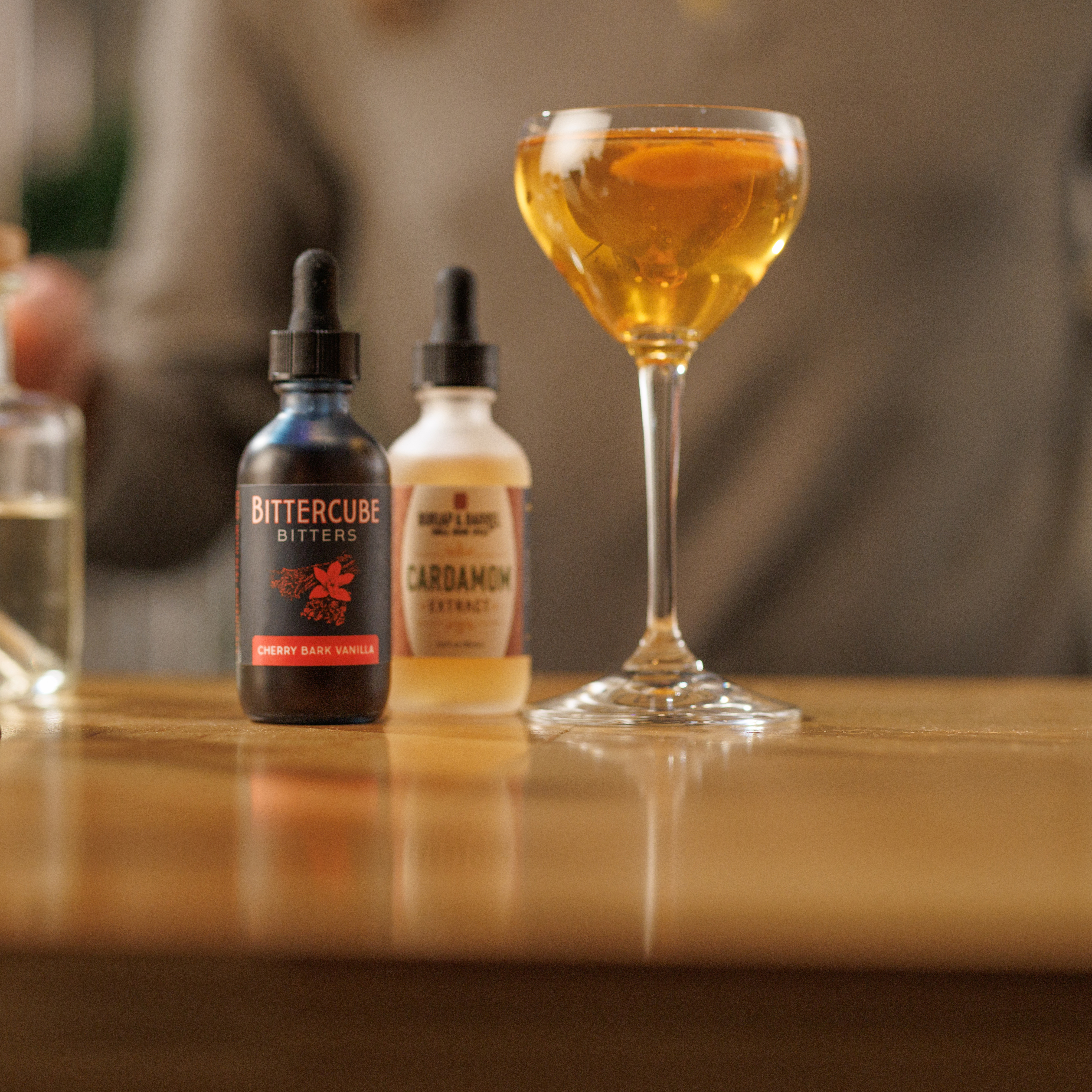 A cocktail made with Bittercube Bitters