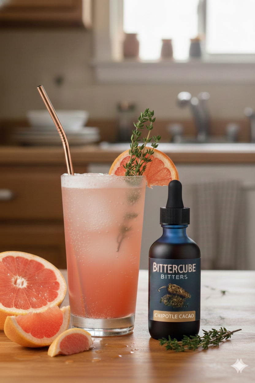 A cocktail made with Bittercube Bitters