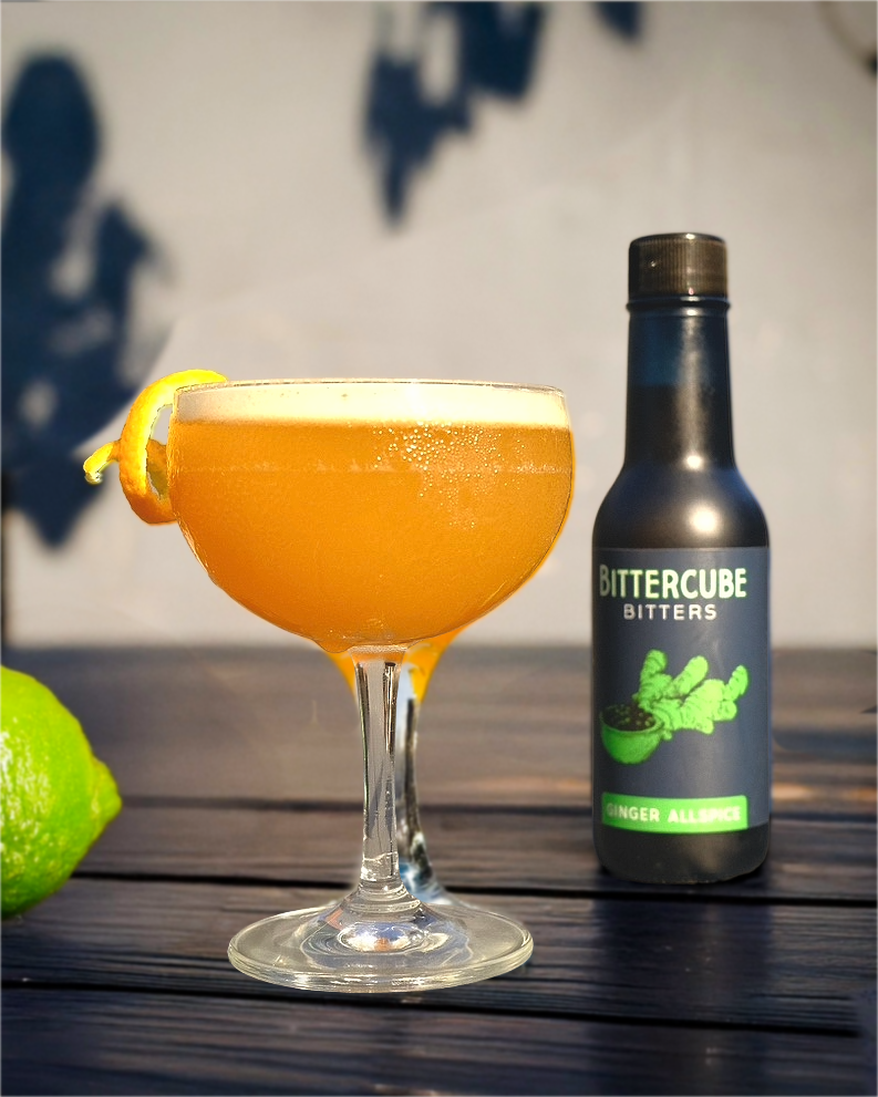 A cocktail made with Bittercube Bitters