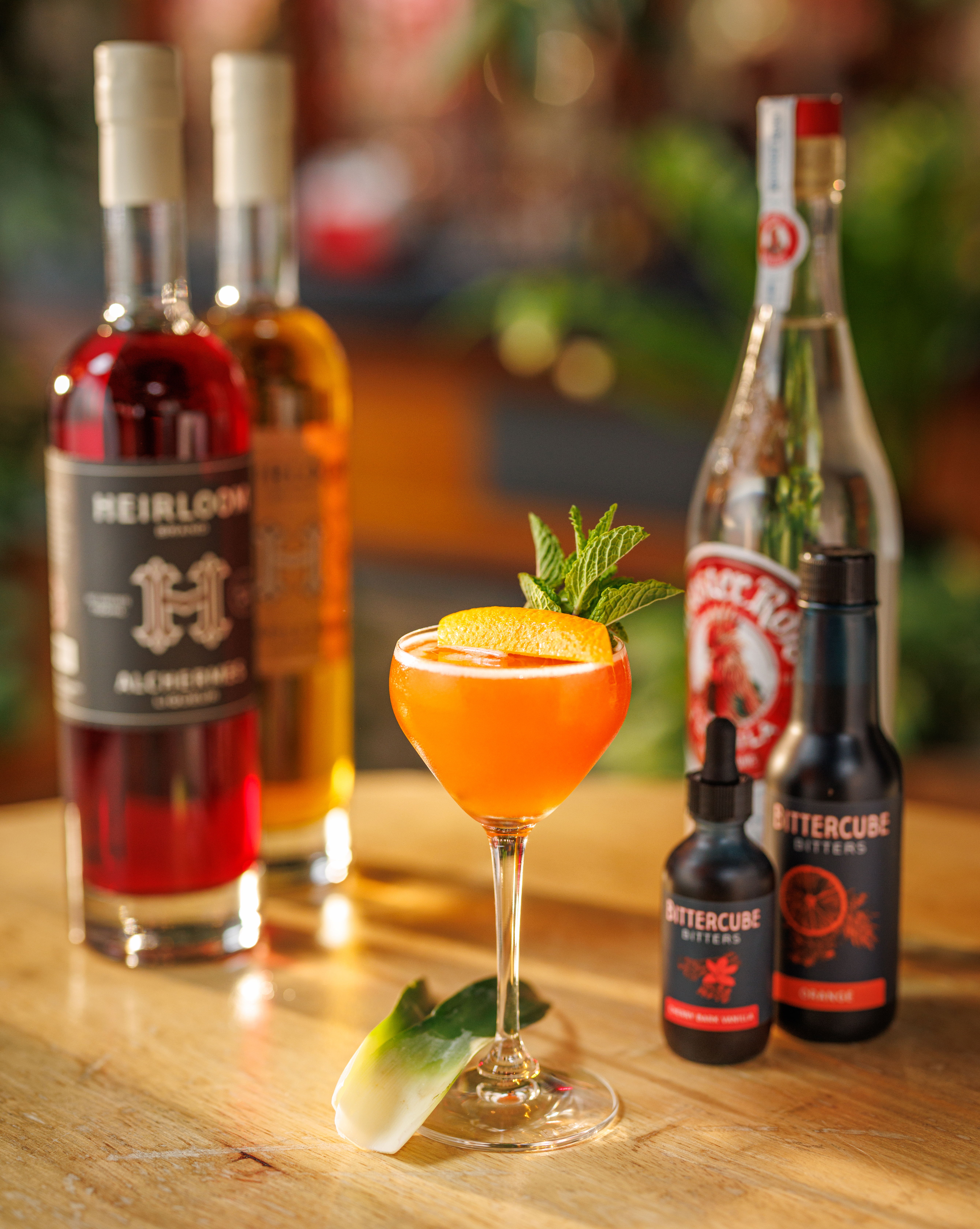 A cocktail made with Bittercube Bitters
