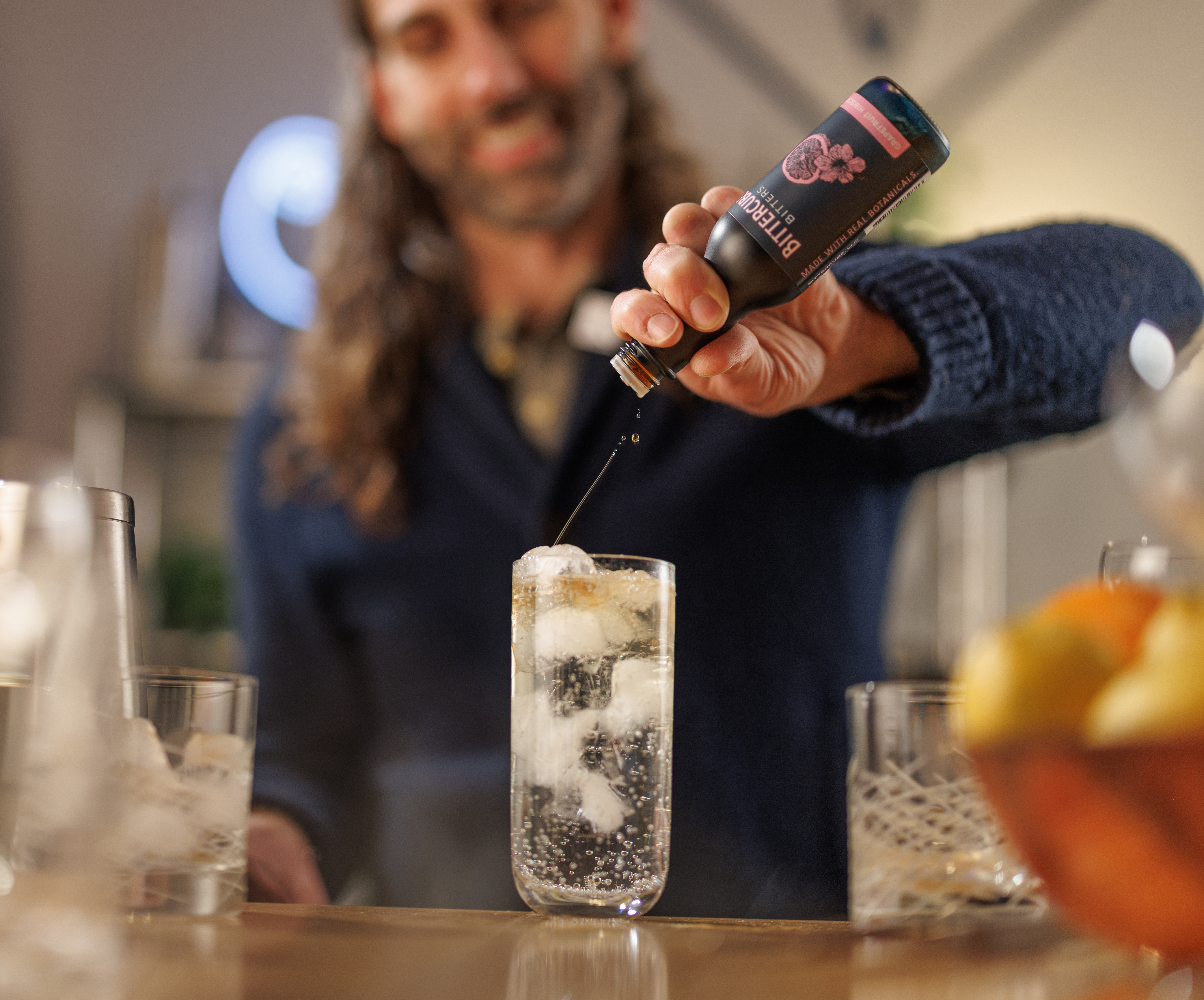 A cocktail made with Bittercube Bitters