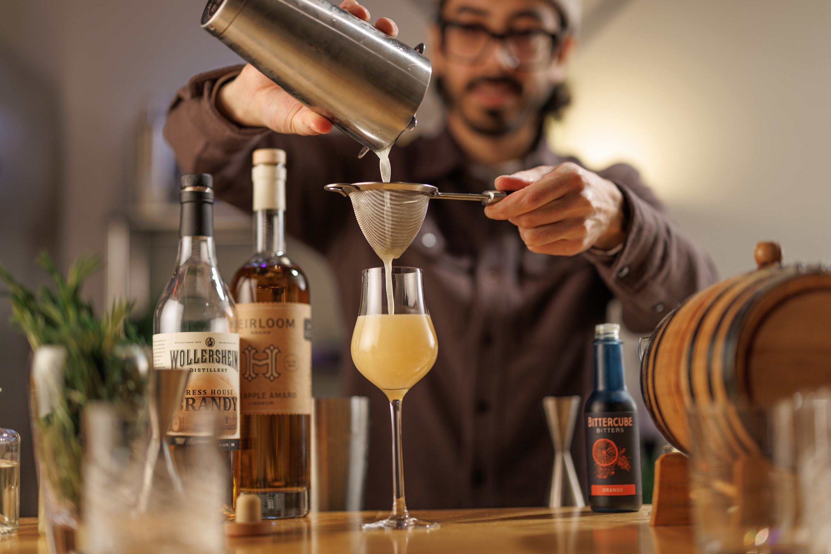 A cocktail made with Bittercube Bitters